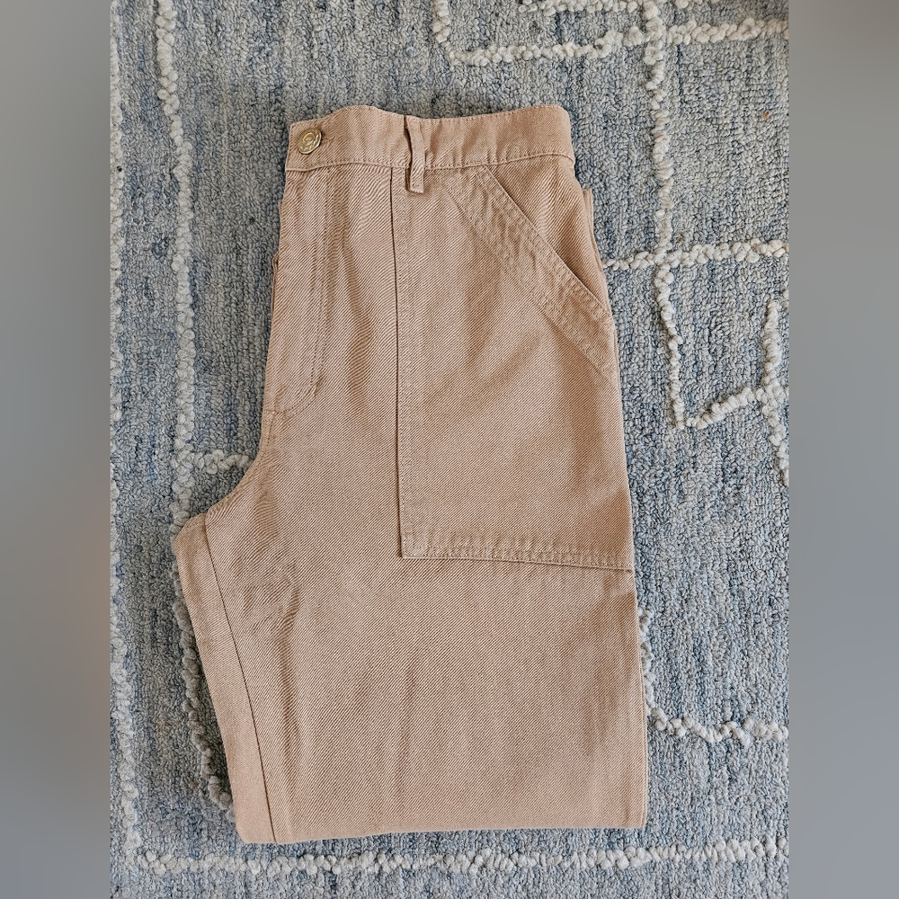 Big Big Press Tan Work Pants NWOT